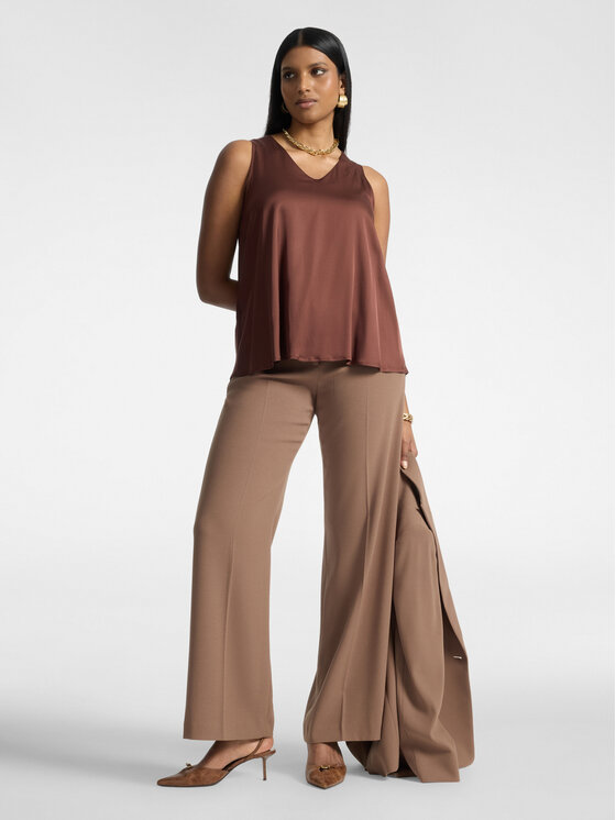 Elena Mirò Elena Mirò Top D001P000038N022 Marrone Flared Fit