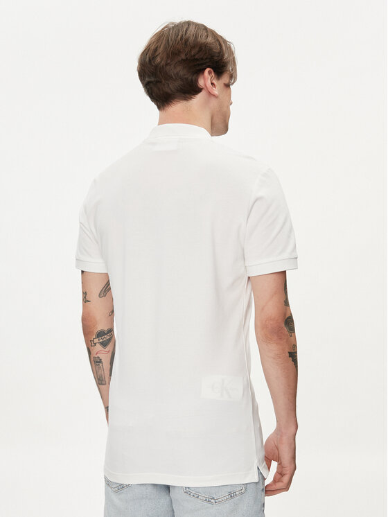 Calvin Klein Jeans Calvin Klein Jeans Polo Embro Badge J30J325269 Bijela Slim Fit