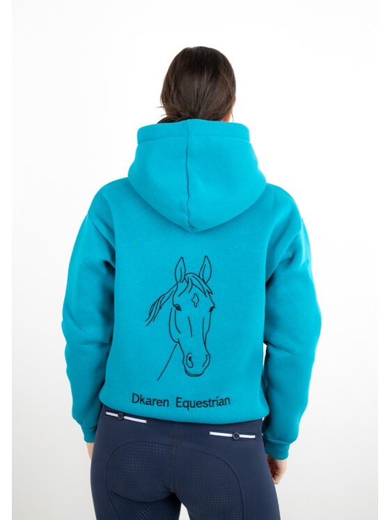 DKaren Sport DKaren Sport Bluza EQ001 Turkusowy Classic Fit