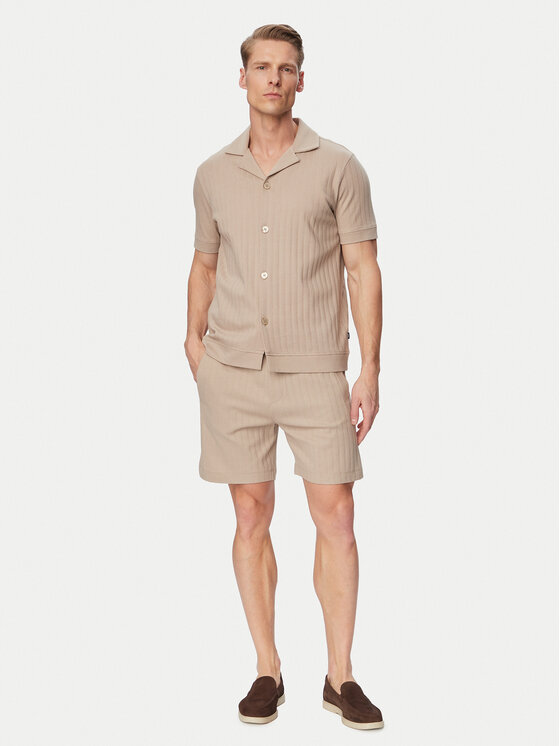 JOOP! JOOP! Auduma šorti Juanito 30104273 Bēšs Regular Fit