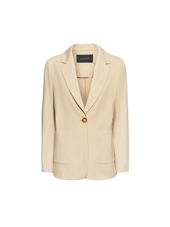 Elena Mirò Elena Mirò Giacca da abito R053P200152N052 Crema Regular Fit