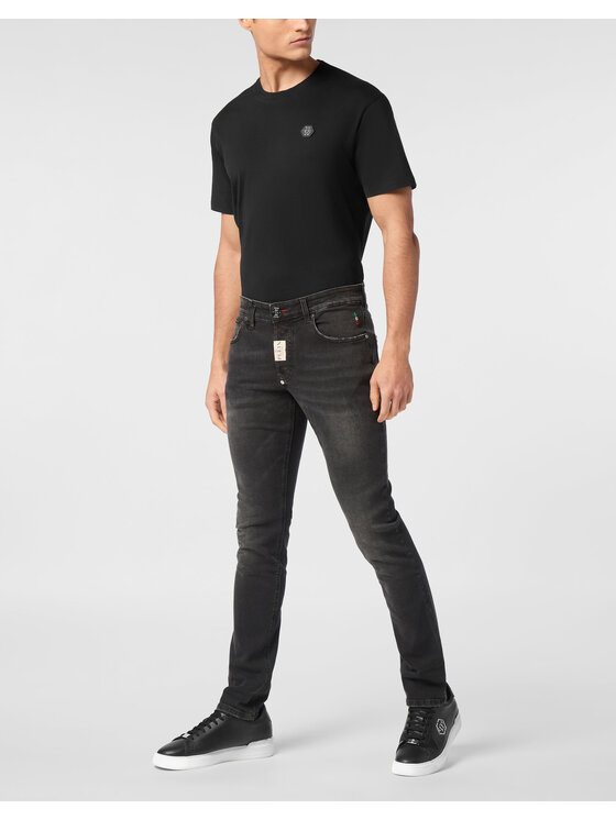 PHILIPP PLEIN PHILIPP PLEIN Jeansy 609 Czarny Straight Leg