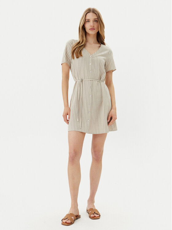 Vero Moda Vero Moda Sukienka letnia Mymilo 10322976 Beżowy Loose Fit