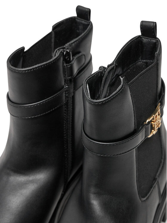 Tommy Hilfiger Tommy Hilfiger Botki Chelsea Boot T3A5-33572-1351 S Czarny
