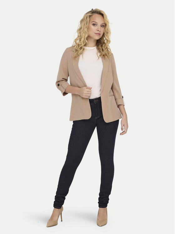 ONLY ONLY Σακάκι Marsa 15308084 Μπεζ Loose Fit