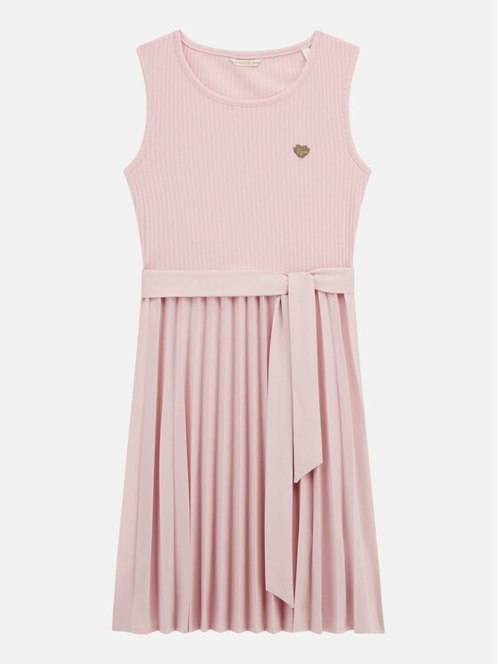 Guess Kids Guess Kids Každodenní šaty 173247 Růžová Classic Fit