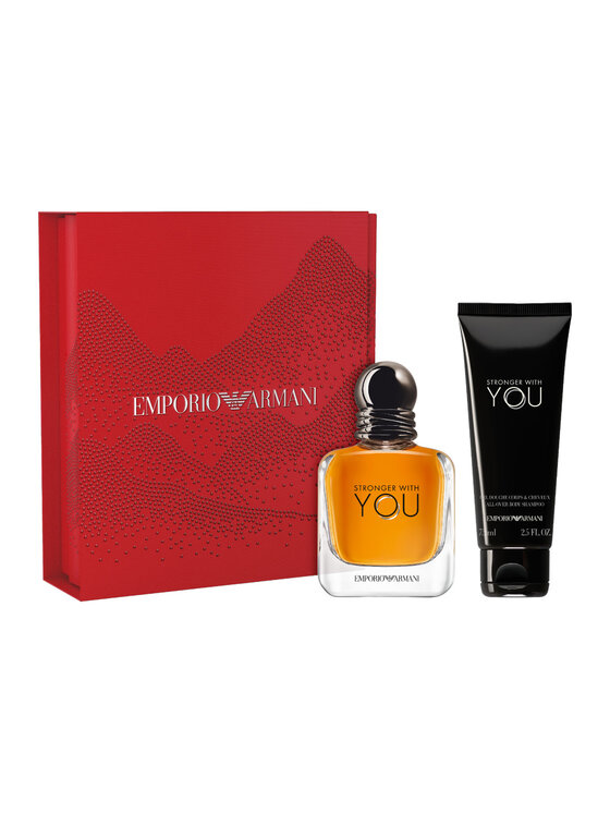 Zestaw zapachowy Giorgio Armani, Giorgio Armani Stronger With You zestaw woda toaletowa spray 50ml + żel pod prysznic 75ml