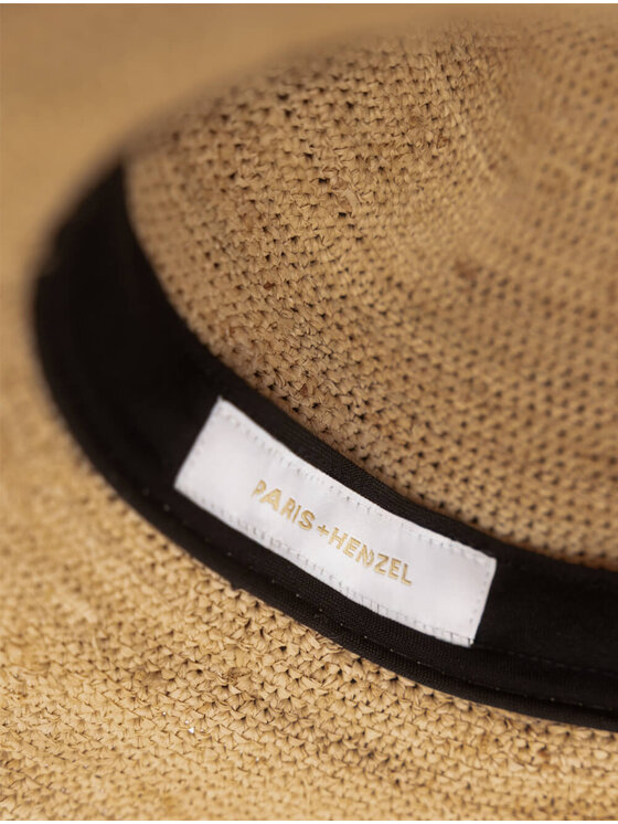 Paris+Hendzel Paris+Hendzel Kapelusz Raffia Fedora Beżowy