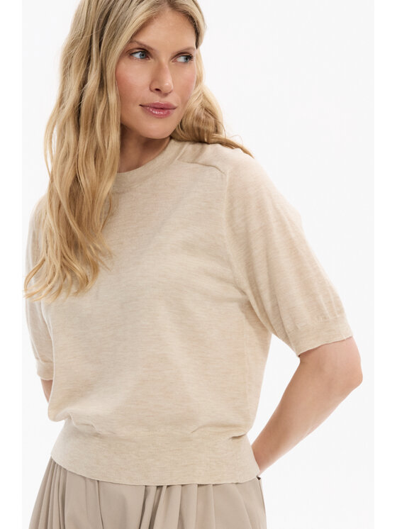 Deni Cler Milano Deni Cler Milano Sweter T-DC-S252-F5-90-12-1 Beżowy Regular Fit