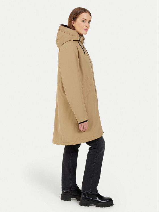 Didriksons Didriksons Parka Fia 505372 Beżowy Relaxed Fit