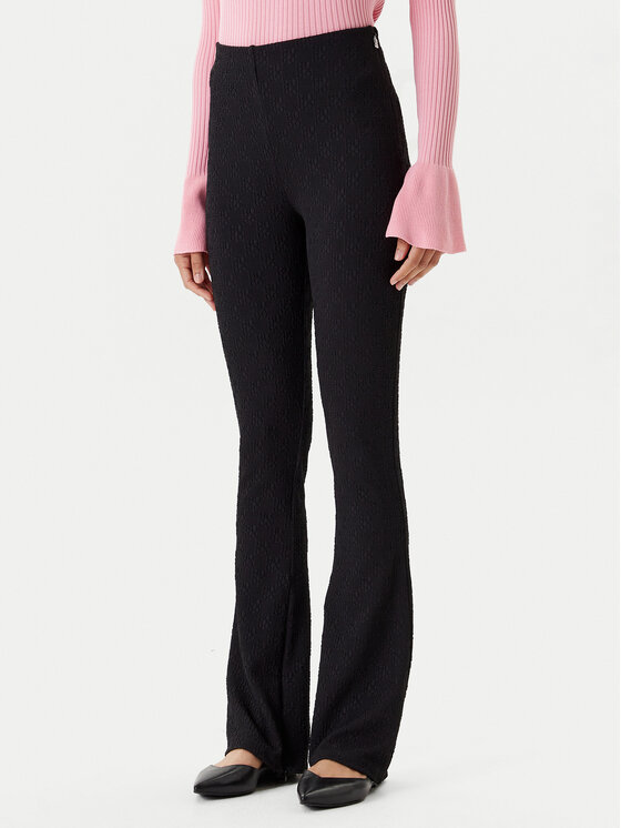HUGO HUGO Pantaloni din material Naiblu 50542425 Negru Regular Fit