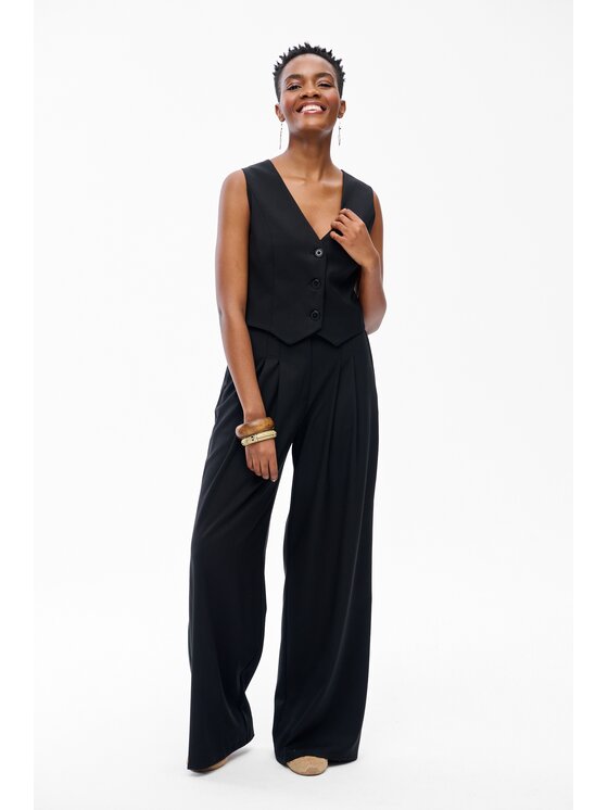 blue shadow blue shadow Kamizelka Rika 2 Czarny Regular Fit