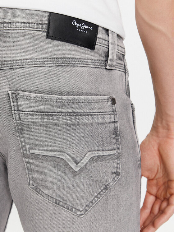 Pepe Jeans Pepe Jeans Jeansy PM207391 Szary Tapered Fit