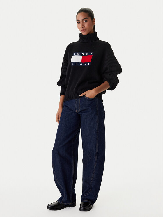 Tommy Jeans Tommy Jeans Džínsy Ella DW0DW22617 Tmavomodrá Barrel Fit