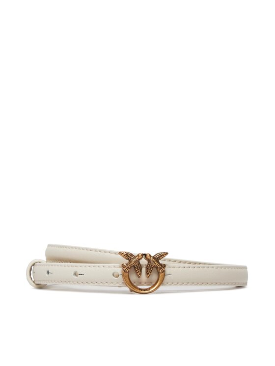 PINKO Pinko Opasek Love Berry H1 Belt PE 24 PLT01 102148 A0F1 Bílá