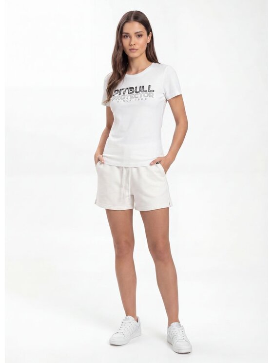 PITBULL PITBULL T-Shirt PROTECTOR Biały Regular Fit