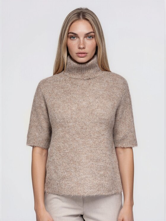 Ombre Ombre Golf OW-SW-E0049 Beżowy Regular Fit