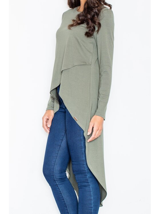 FIGL FIGL Τουνίκ M412 Χακί Regular Fit