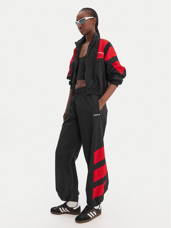 adidas adidas Spodnji del trenirke Blocked Washed KE5037 Siva Loose Fit