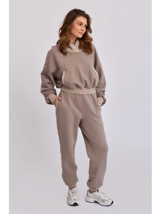 MANDRAGORA MANDRAGORA Felpa Lantre Beige Cropped Fit