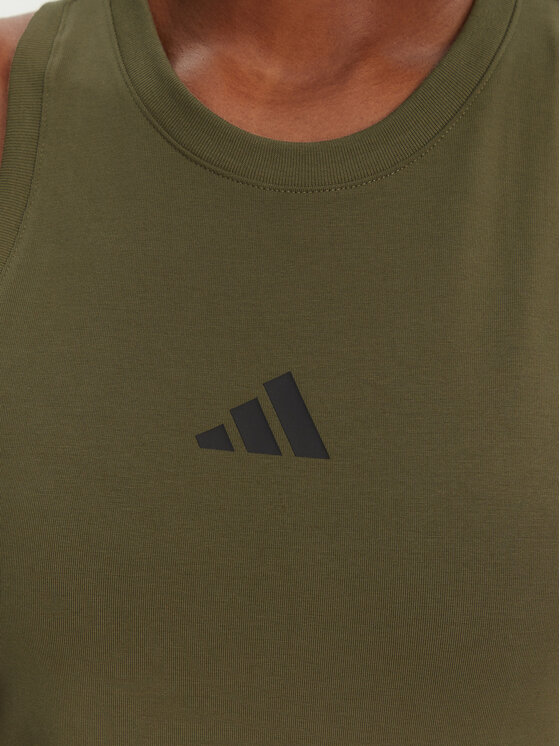 adidas adidas Každodenné šaty Future Icons Small Logo JE0201 Zelená Slim Fit