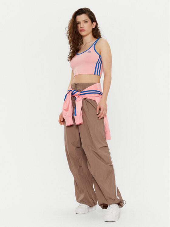 adidas adidas Top adicolor 3-Stripes JP2293 Różowy Slim Fit