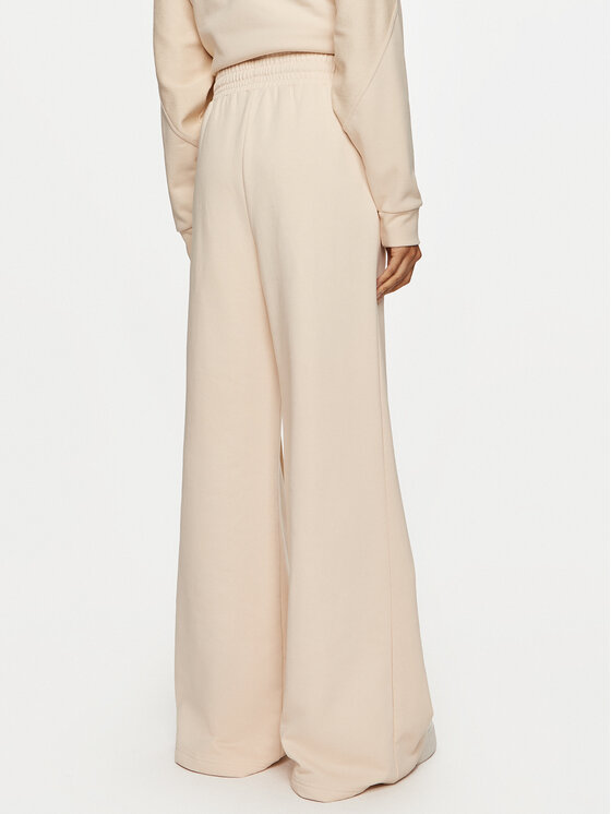 TWINSET TWINSET Spodnie palazzo 242TP2492 Écru Relaxed Fit
