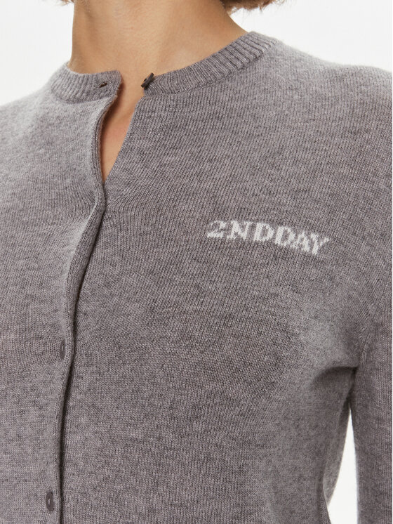 2NDDAY 2NDDAY Strickjacke Vinny 2000341408 Grau Regular Fit