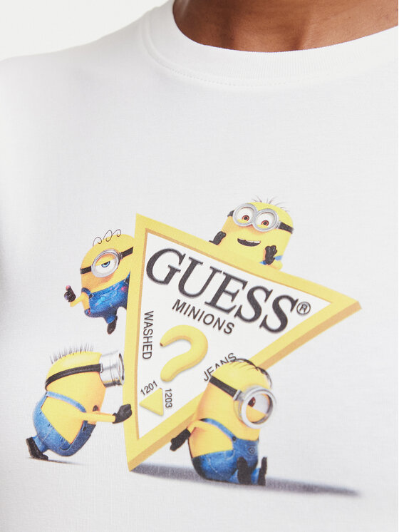 Guess Jeans Guess Jeans Marškinėliai W6YI62 K6415 Balta Regular Fit