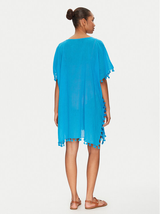Seafolly Seafolly Rochie de plajă Amnesia 52162 Albastru Regular Fit