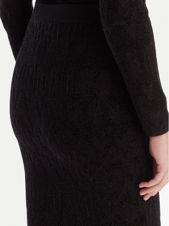 Marciano Guess Marciano Guess Tiesus sijonas 5BGD00 5661Z Juoda Slim Fit