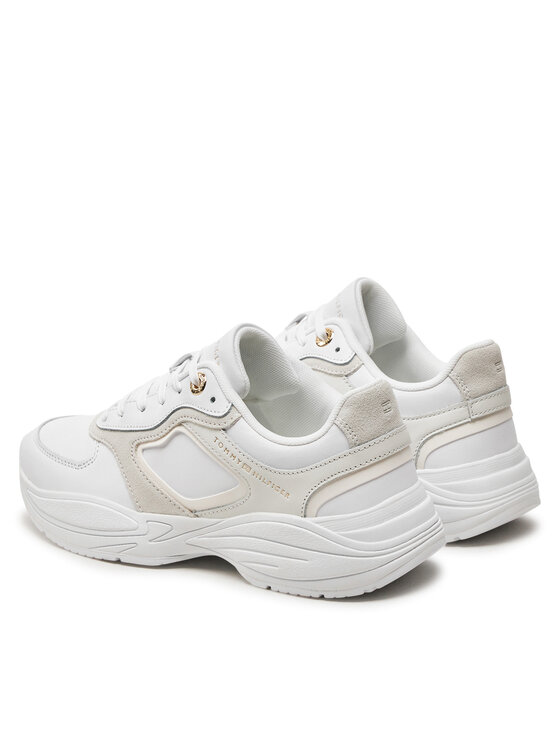 Tommy Hilfiger Tommy Hilfiger Αθλητικά Hilfiger Chunky Runner FW0FW07996 Λευκό
