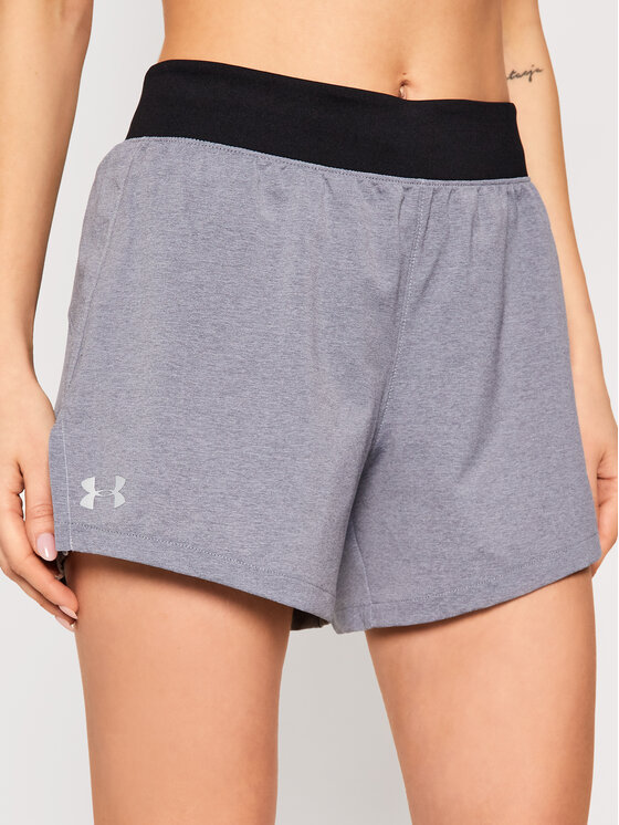 Under Armour Športne Kratke Hlače Ua Launch SW Go Long 1342841 Siva Regular Fit