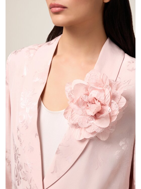 Oltre Oltre Giacca di transizione R087R002075N006 Rosa Baggy Fit