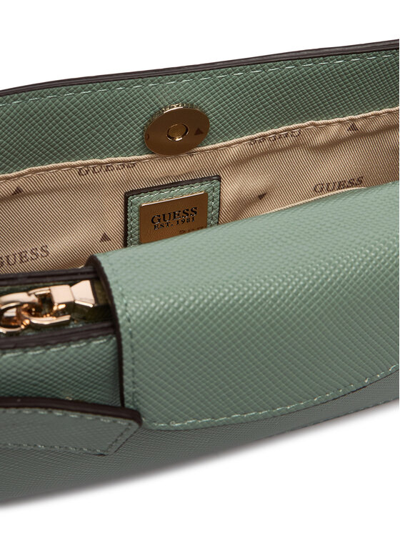 Guess Guess Geantă Serenova Mini HWZG80 91720 Verde