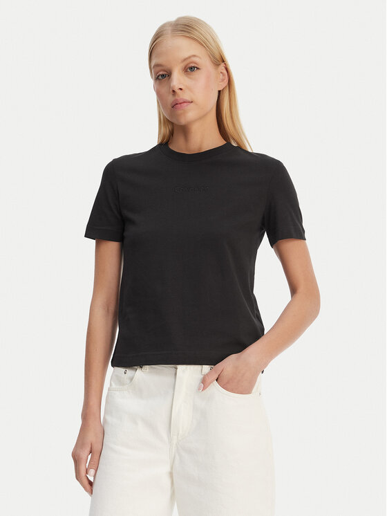 Calvin Klein Calvin Klein T-Shirt LV044C905G Czarny Regular Fit