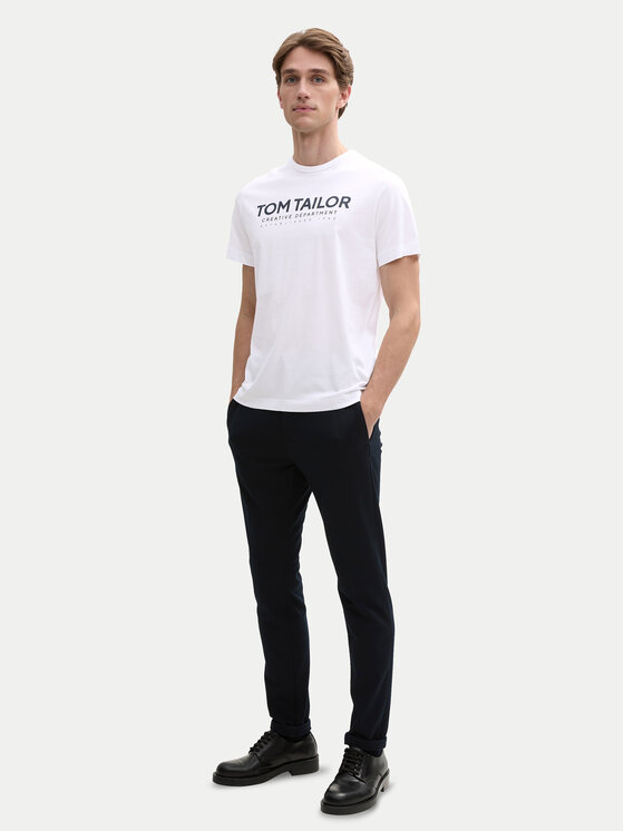 Tom Tailor Tom Tailor Marškinėliai 1045940 Balta Regular Fit