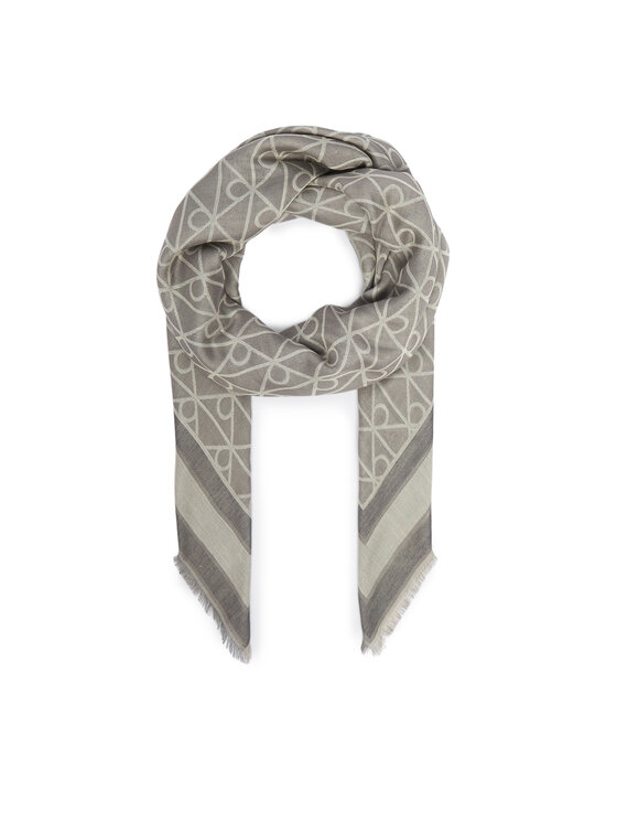 Calvin Klein Calvin Klein Marama Emblem Aop Jacquard Square Scarf LV04F8080G Siva