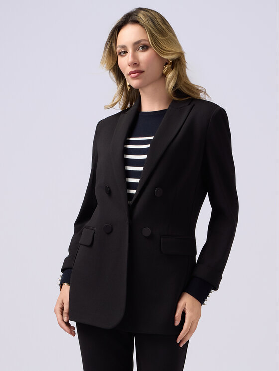 Oltre Oltre Giacca da abito Q757R004514N033 Nero Slim Fit