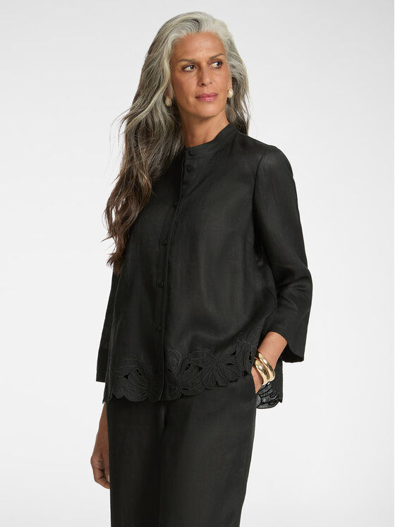 Elena Mirò Elena Mirò Camicia 5009P000302N033 Nero Regular Fit