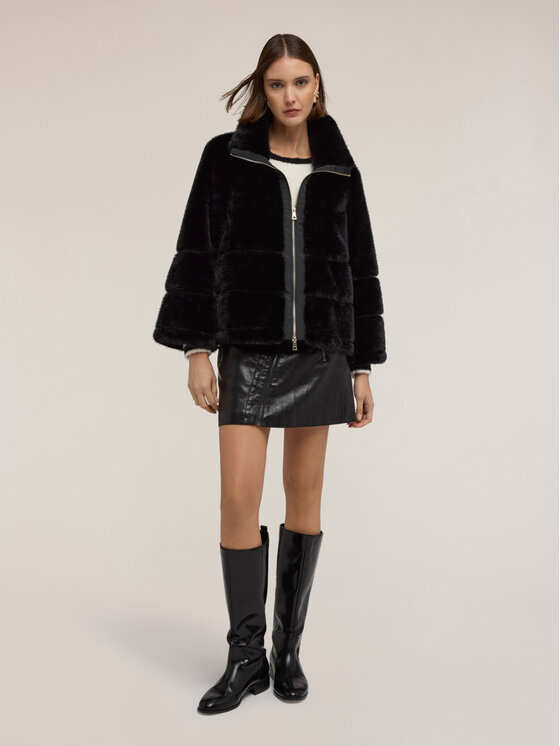 Motivi Motivi Pelliccia 8006Q000251N033 Nero Over Fit