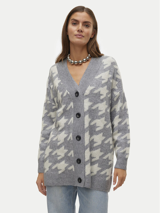 Vero Moda Kardigán Mira 10311091 Sivá Regular Fit
