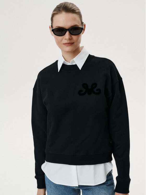 MARI PRETI MARI PRETI Felpa Velena Nero Regular Fit