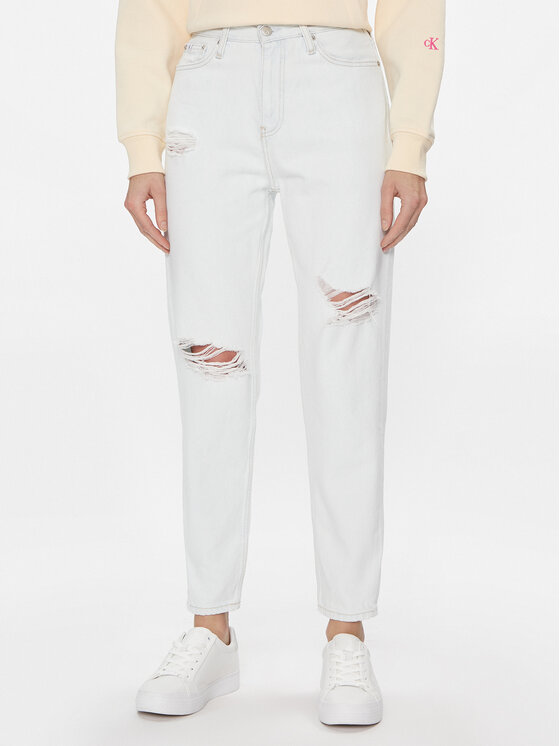 Calvin Klein Jeans Džínsy Mom Jean J20J222147 Modrá Mom Fit
