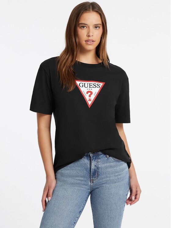 Guess Jeans Guess Jeans T-Shirt 167183 Czarny Classic Fit