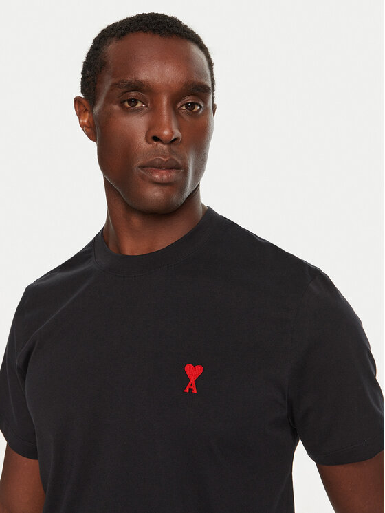 AMI PARIS T-Shirt BFUTS001724 Schwarz Regular Fit | Modivo.de