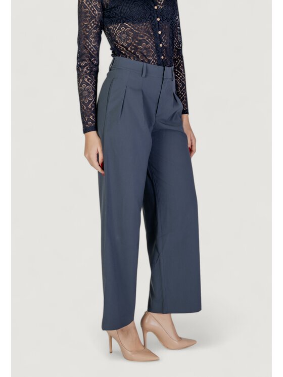 Calvin Klein Jeans Calvin Klein Jeans Παντελόνι Palazzo TAILORED WIDE LEG Γκρι Tailored Fit