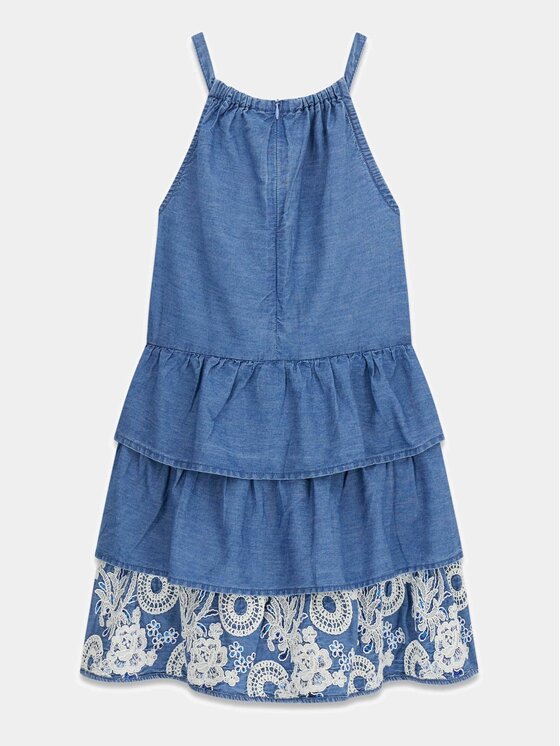 Guess Kids Guess Kids Každodenní šaty 182671 Modrá Classic Fit