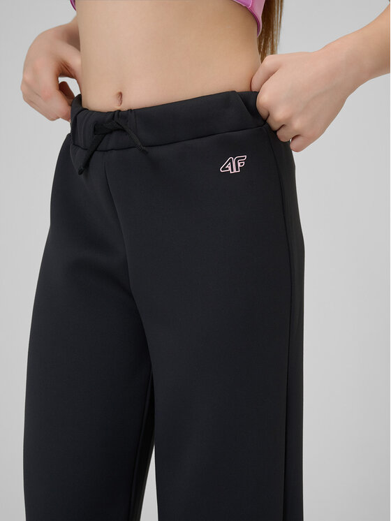 4F 4F Spodnie dresowe JOY MOTION Czarny Regular Fit