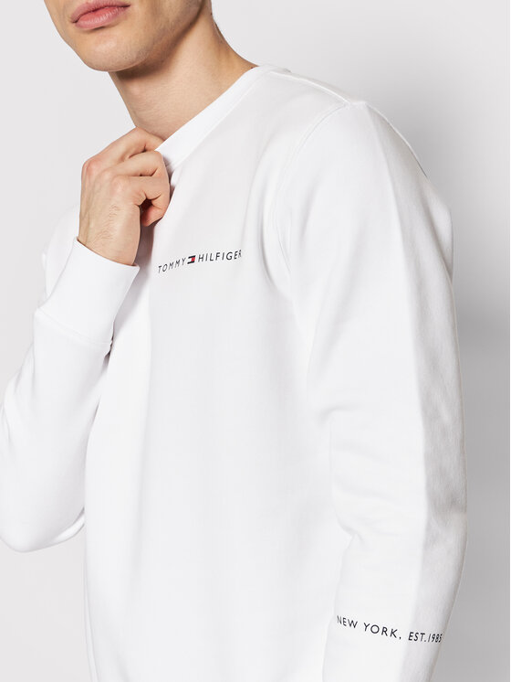 Tommy Hilfiger Tommy Hilfiger Μπλούζα Multi Placement MW0MW22199 Λευκό Regular Fit